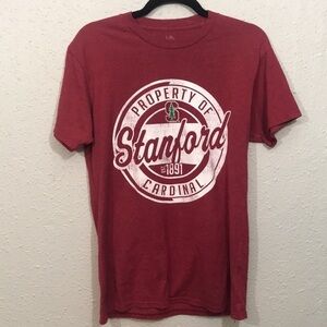 Knights Apparel “Stanford” Crew Neck Unisex Screen Print T-Shirt size‎ M